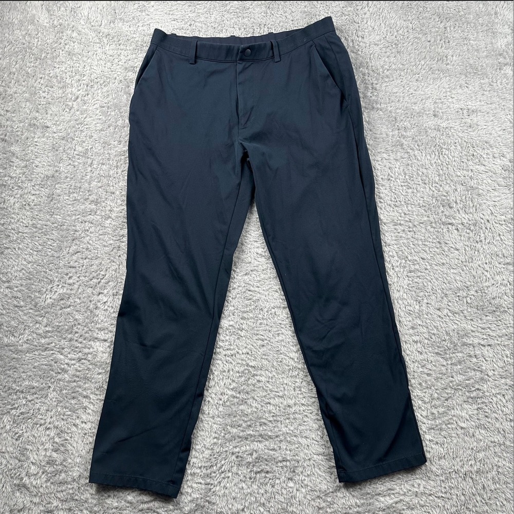 Uniqlo Ultra Light Pants Womens Medium Navy Blue Stretch Performance Trousers